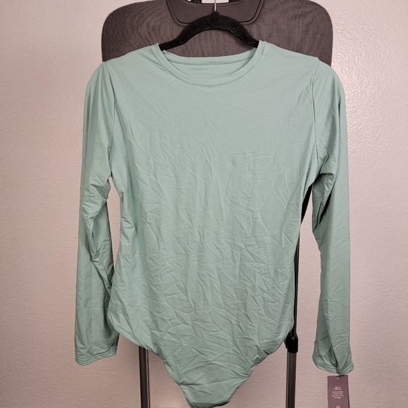 Auden Women's Light Green Bodysuit Size XXL - Picture 1 of 6